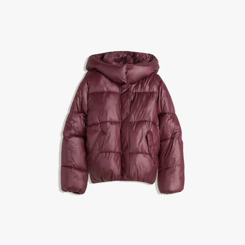 Jaqueta bomber lustrosa