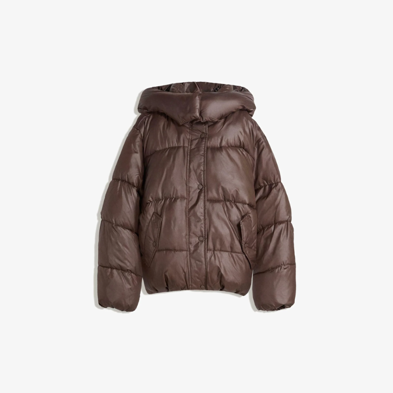 Jaqueta bomber lustrosa